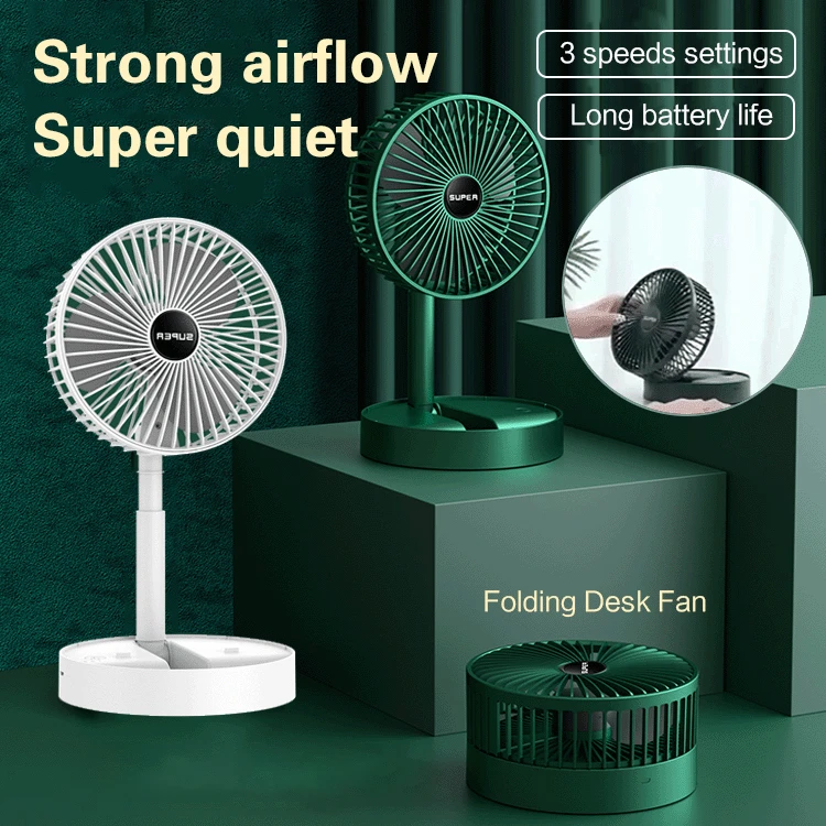 Rechargeable USB Foldable Table Desk  Fan