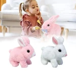 1Pcs- Electronic Rabbit Toy Easter Bunnies Can Walk and Talk