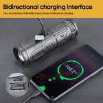 High Power Waterproof LED Rechargeable Torch Light With Power Bank